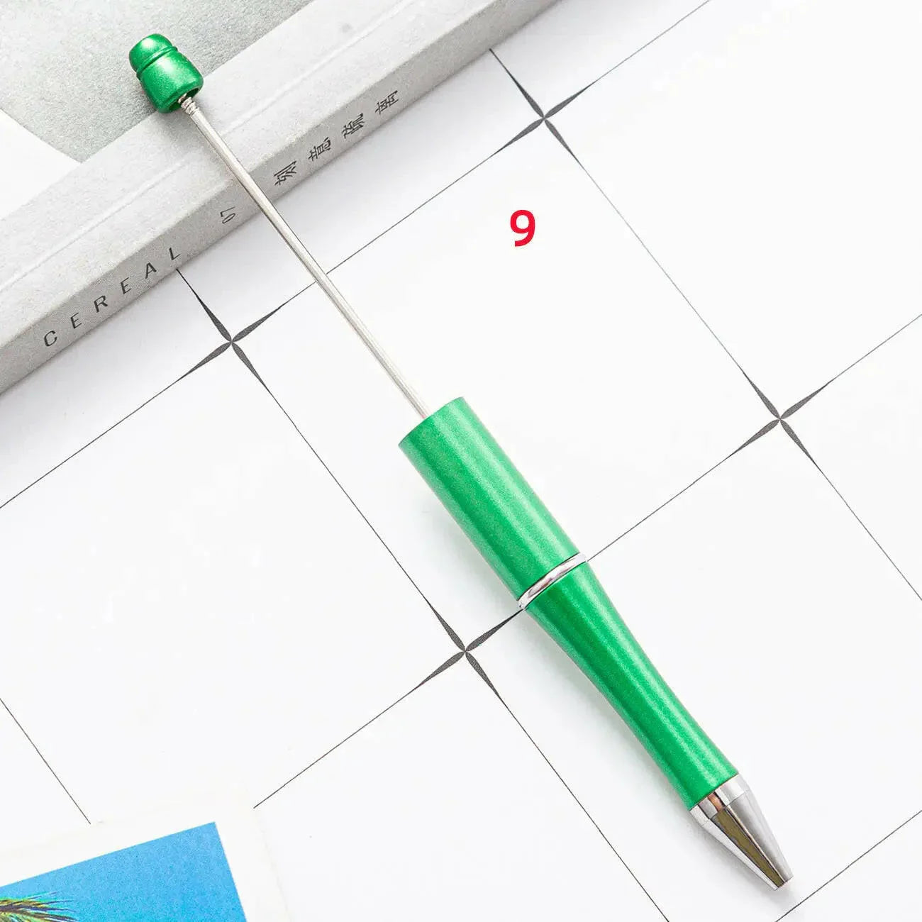 FS2342- Solid Color Plastic beadable Pens -PensZoe DIY Wholesale