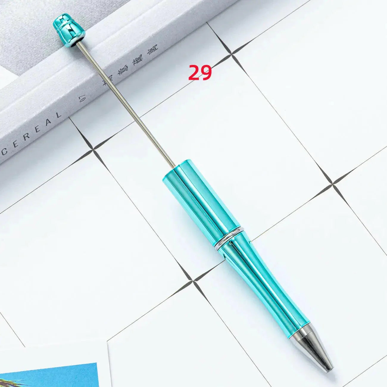 FS2342- Solid Color Plastic beadable Pens -PensZoe DIY Wholesale