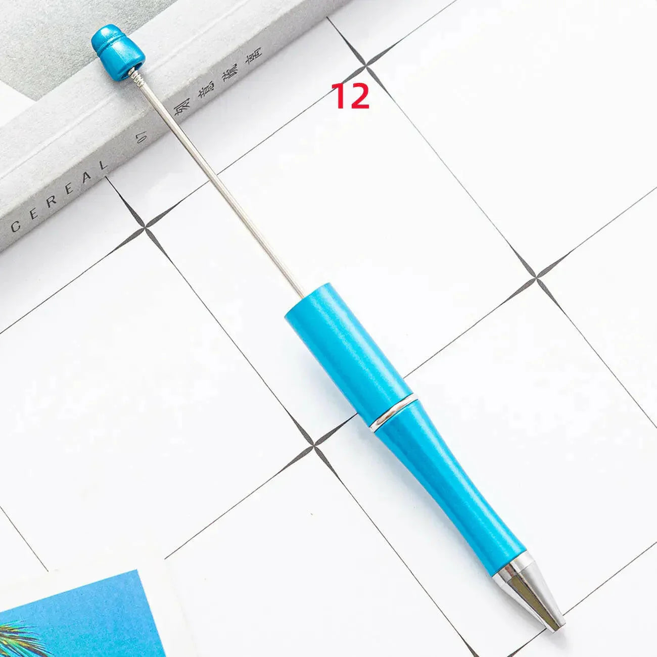FS2342- Solid Color Plastic beadable Pens -PensZoe DIY Wholesale