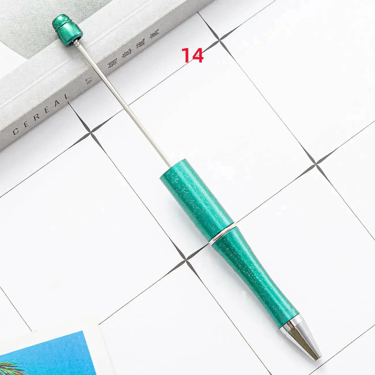 FS2342- Solid Color Plastic beadable Pens -PensZoe DIY Wholesale