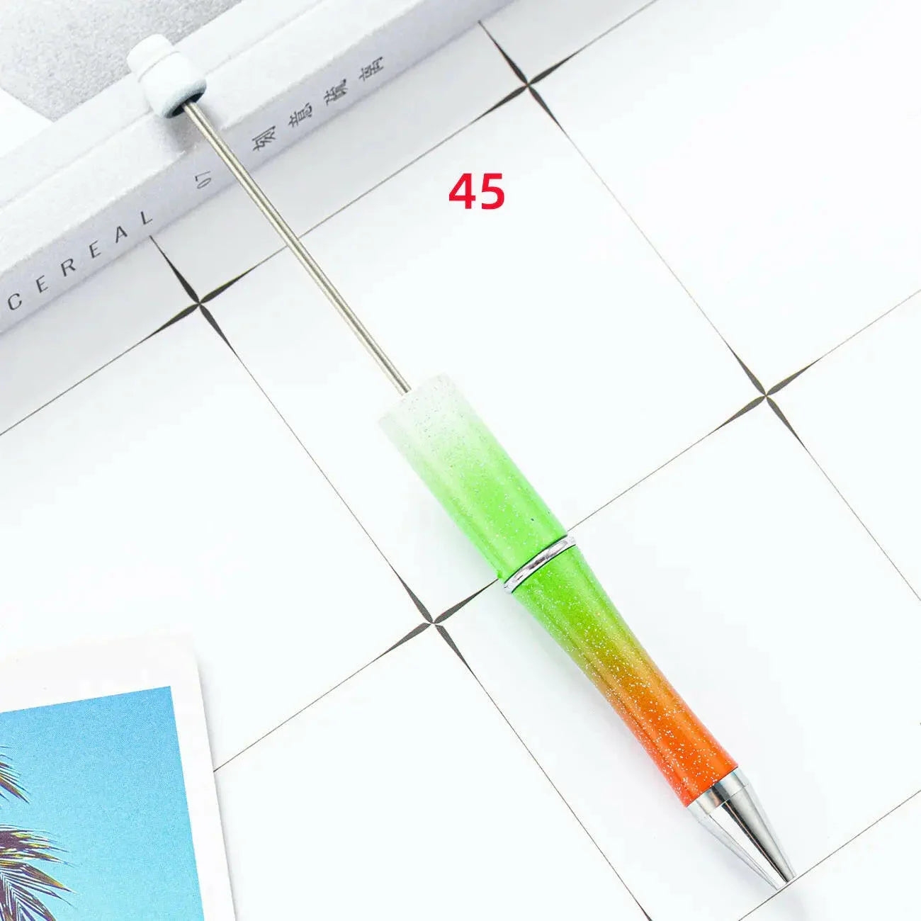 FS2342- Solid Color Plastic beadable Pens -PensZoe DIY Wholesale