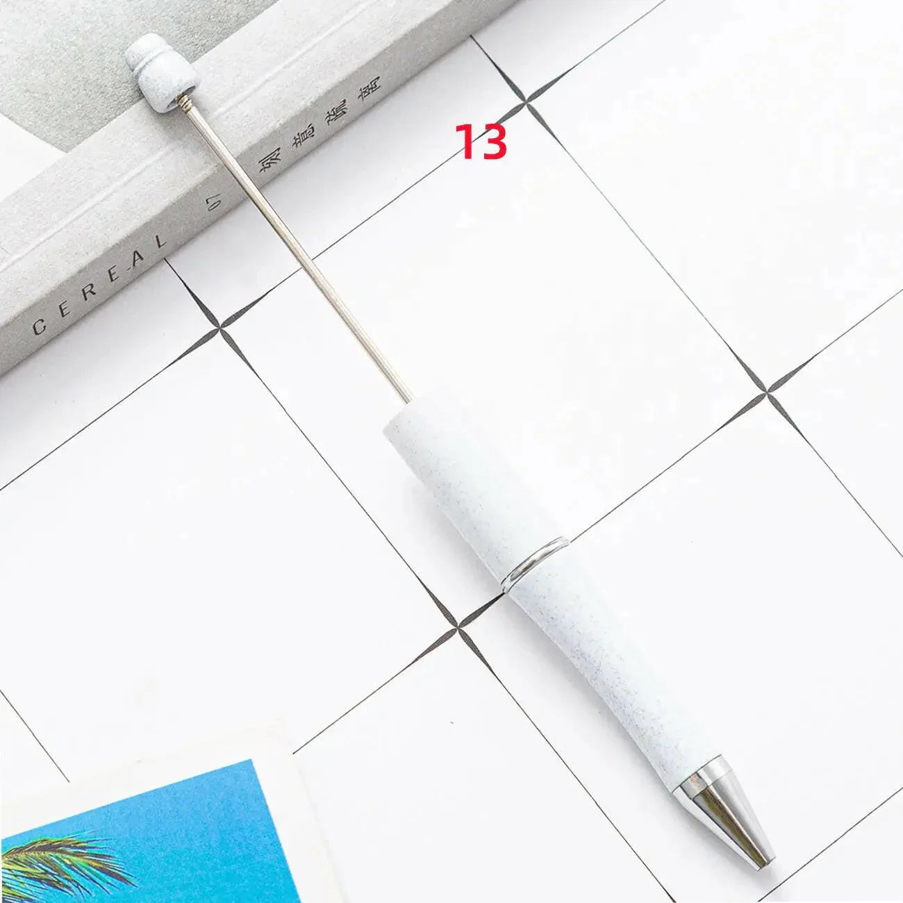 FS2342- Solid Color Plastic beadable Pens -PensZoe DIY Wholesale