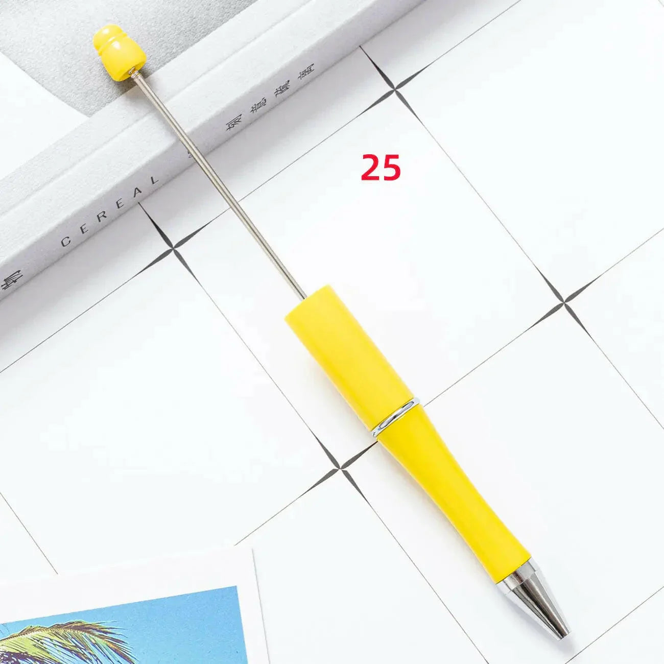 FS2342- Solid Color Plastic beadable Pens -PensZoe DIY Wholesale
