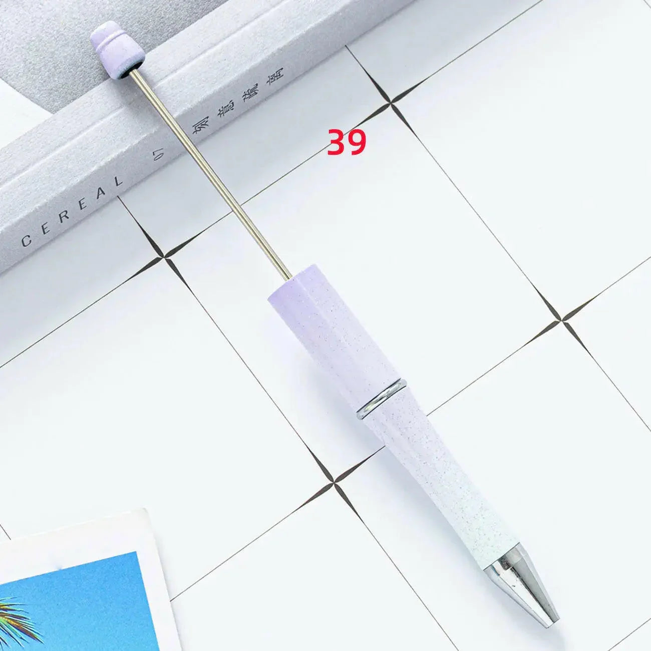 FS2342- Solid Color Plastic beadable Pens -PensZoe DIY Wholesale
