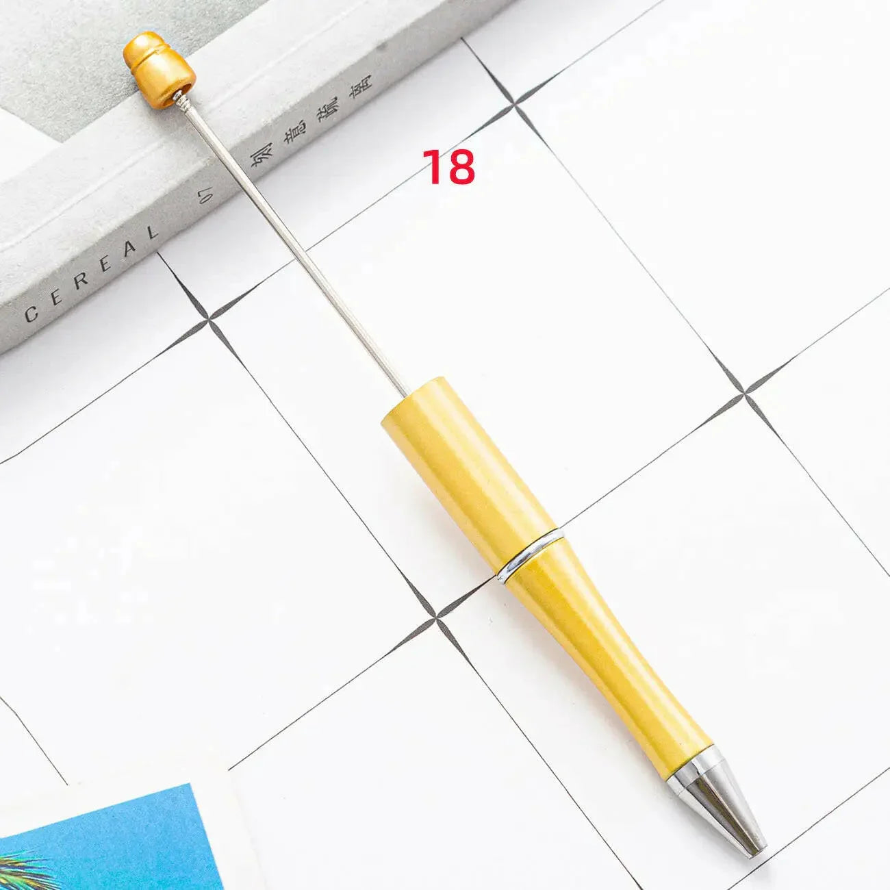 FS2342- Solid Color Plastic beadable Pens -PensZoe DIY Wholesale