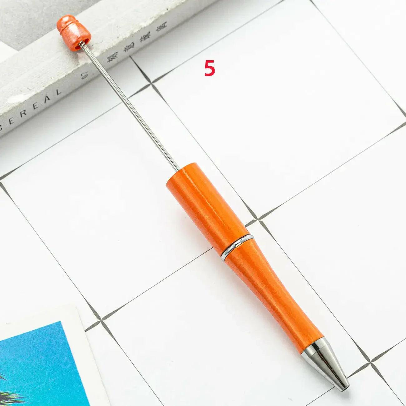 FS2342- Solid Color Plastic beadable Pens -PensZoe DIY Wholesale