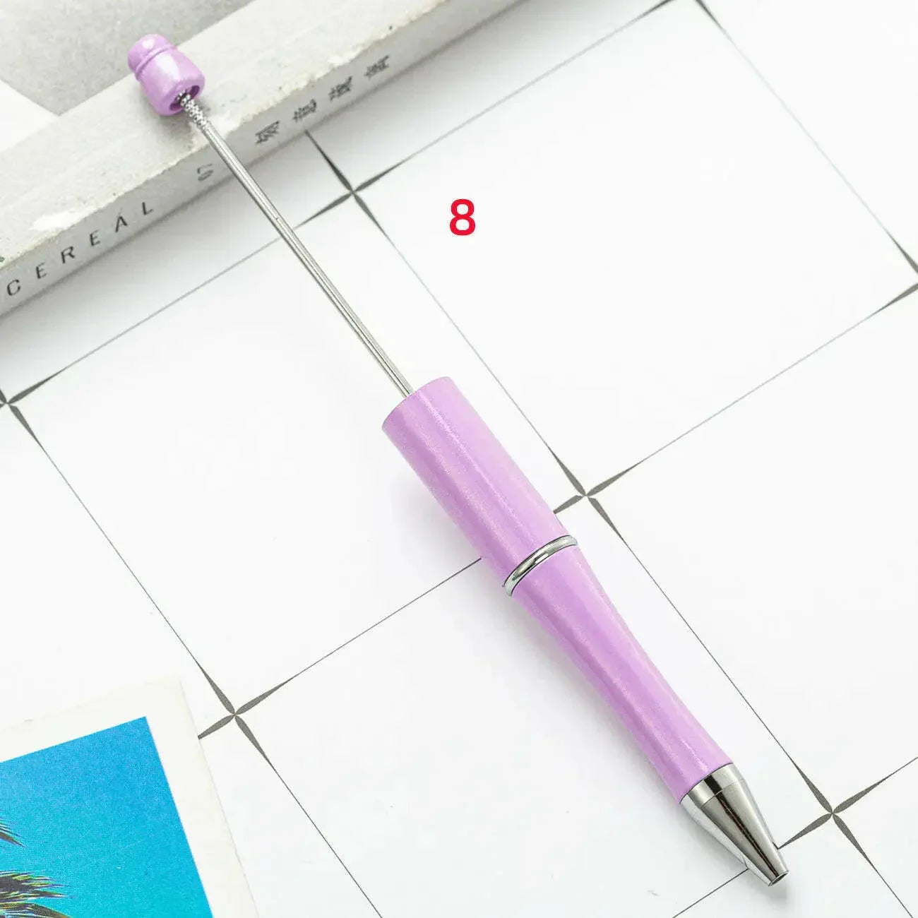 FS2342- Solid Color Plastic beadable Pens -PensZoe DIY Wholesale