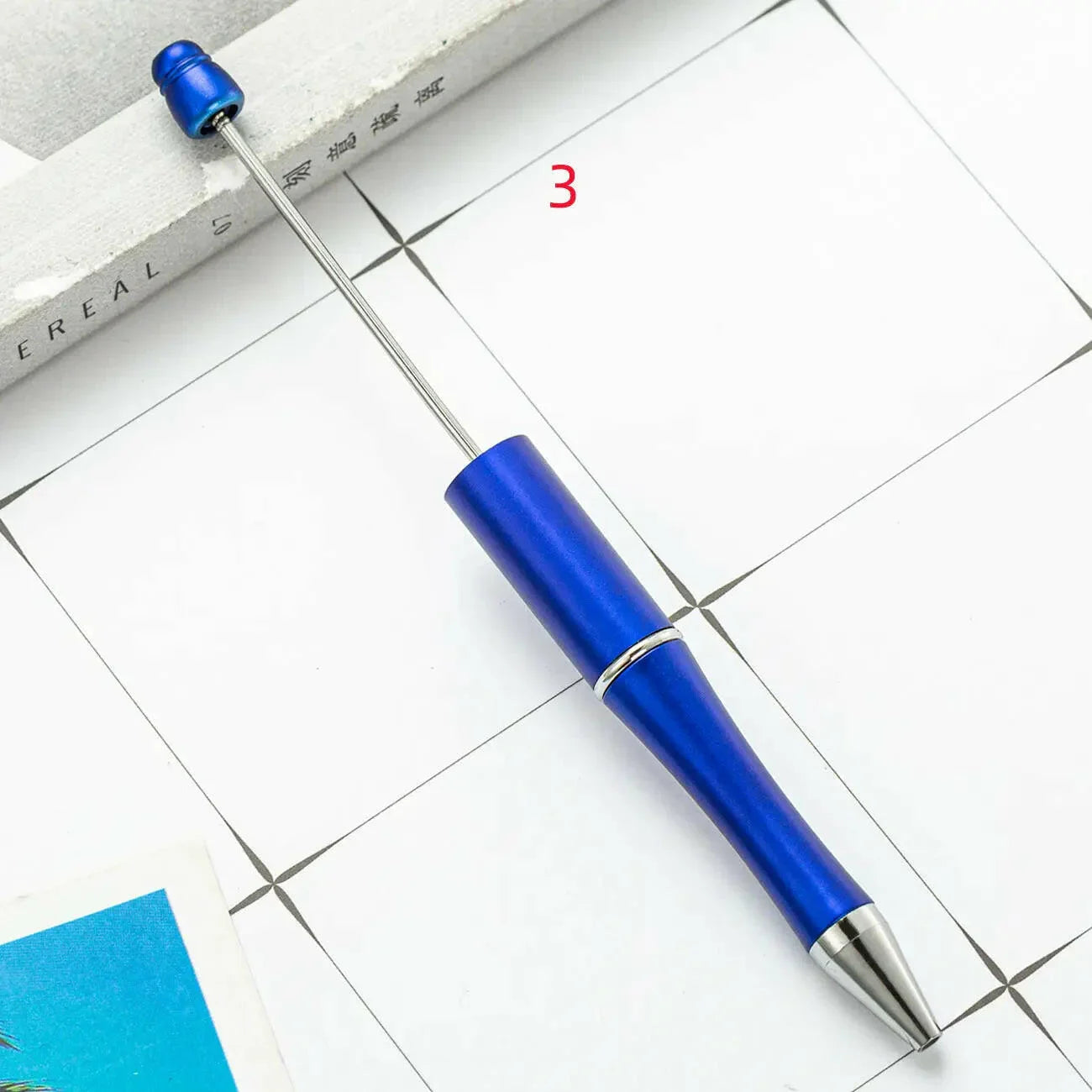 FS2342- Solid Color Plastic beadable Pens -PensZoe DIY Wholesale